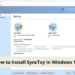 synctoy Windows 11.